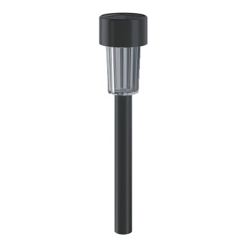 Aigostar - Lámpara solar LED con sensor crepuscular LED/0,006W/1,2V 40 mAh 29,5 cm negro 6500K IP44