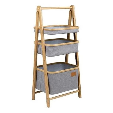 Estante plegable con cestas