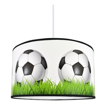 Lámpara colgante infantil FOOTBALLS 1xE27/60W/230V